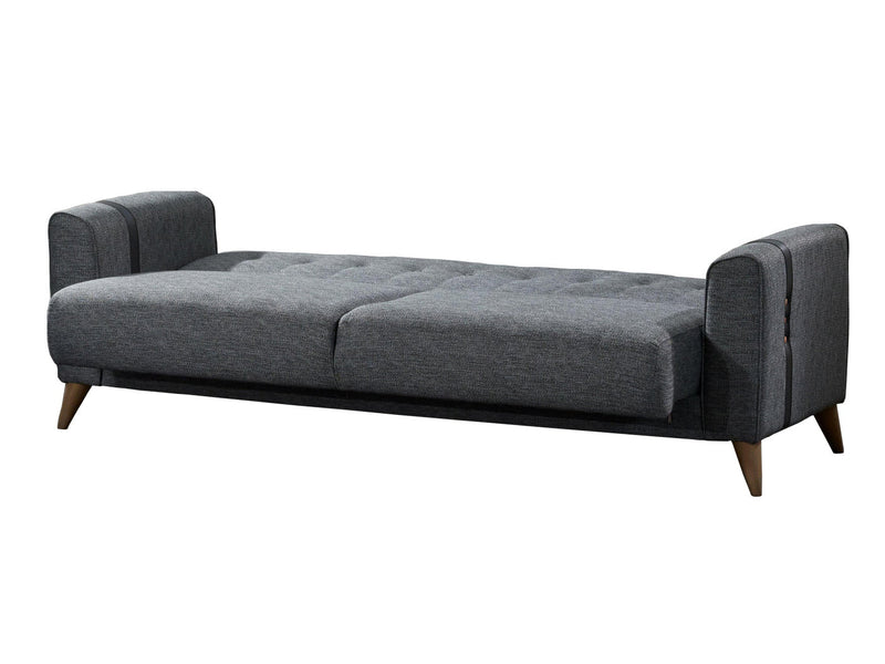 Akron 88" Wide Tufted Convertible Sofa