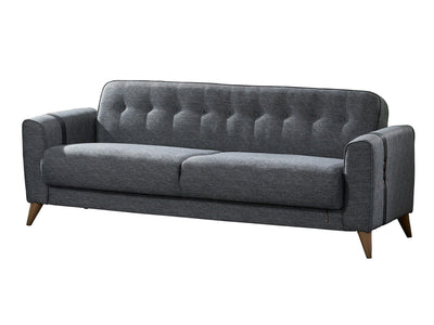 Akron 88" Wide Tufted Convertible Sofa