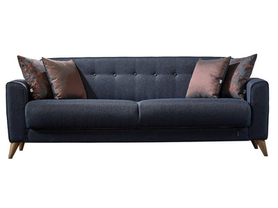 Akron 88" Wide Tufted Convertible Sofa