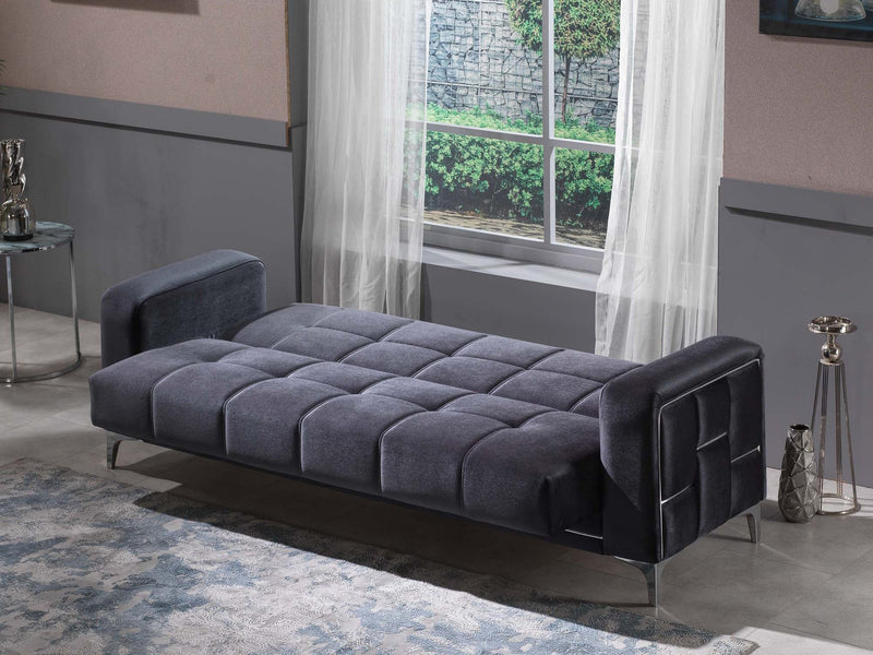 Alice 88" Wide Square Arm Convertible Sofa