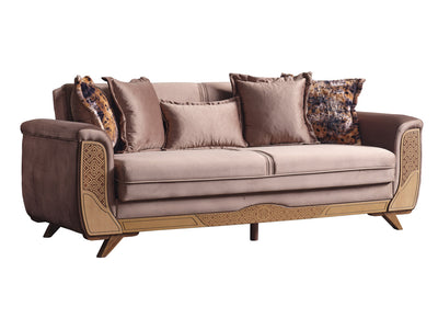 Alyans 88" Wide Flared Arm Convertible Sofa