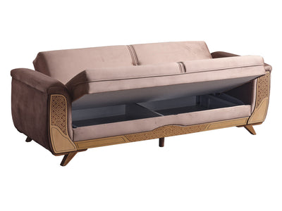 Alyans 88" Wide Flared Arm Convertible Sofa