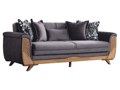 Alyans 88" Wide Flared Arm Convertible Sofa