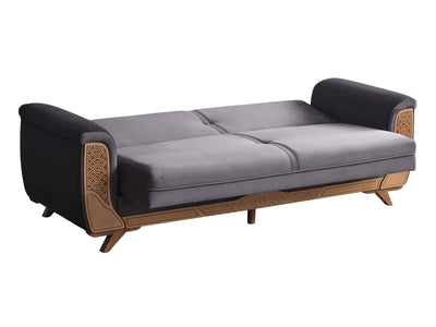 Alyans 88" Wide Flared Arm Convertible Sofa