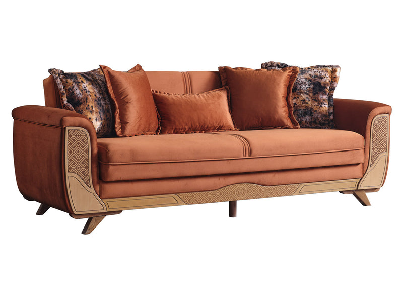 Alyans 88" Wide Flared Arm Convertible Sofa