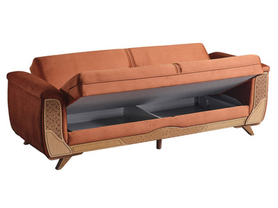 Alyans 88" Wide Flared Arm Convertible Sofa