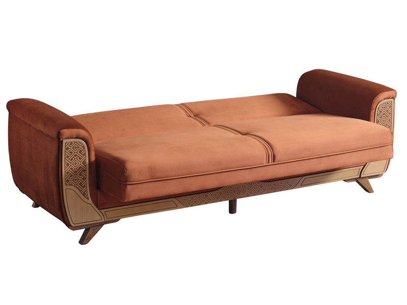 Alyans 88" Wide Flared Arm Convertible Sofa