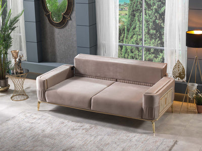 Armoni 90.5" Wide Square Arm Extendable Sofa