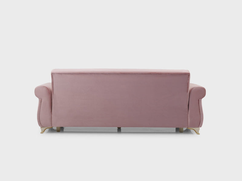 Asos 98" Wide Rolled Arm Convertible Sofa