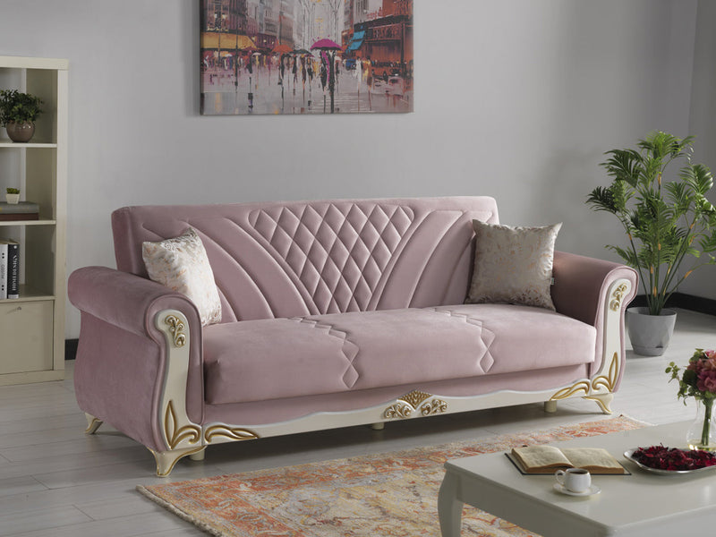 Asos 98" Wide Rolled Arm Convertible Sofa