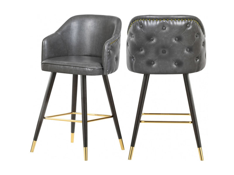 Barbosa Faux Leather Bar Stool (Set of 2)