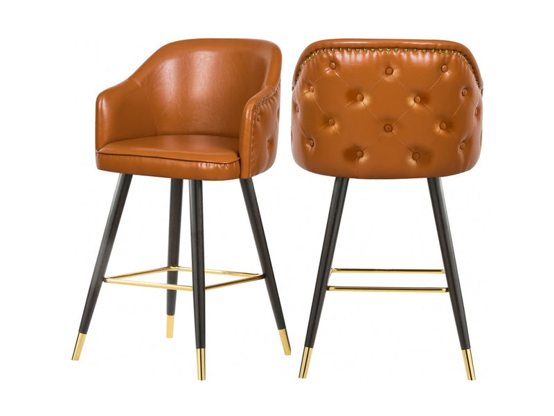 Barbosa Faux Leather Bar Stool (Set of 2)