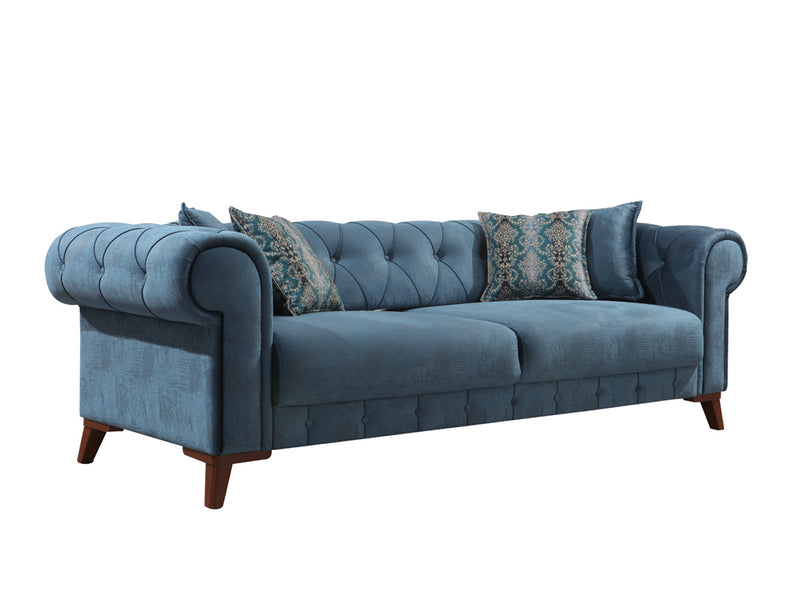 Bernardo 94" Wide Rolled Arm Tufted Sofa