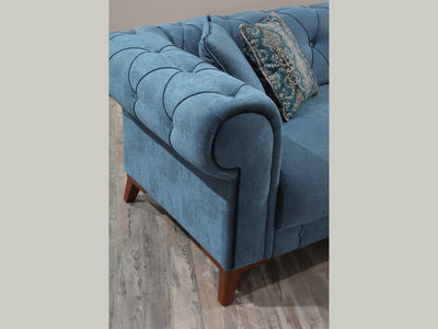 Bernardo 94" Wide Rolled Arm Tufted Sofa