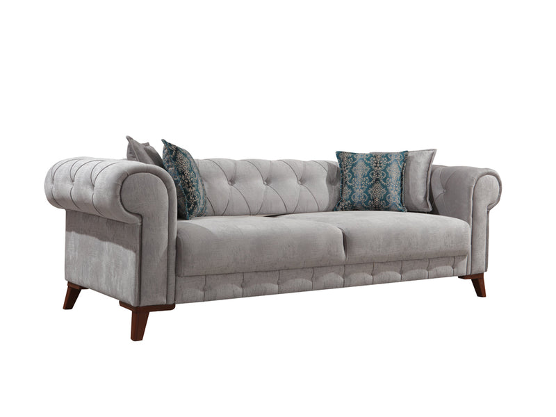 Bernardo 94" Wide Rolled Arm Tufted Sofa