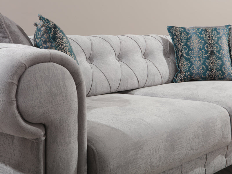 Bernardo 94" Wide Rolled Arm Tufted Sofa