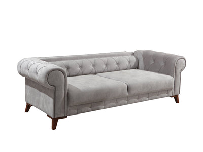 Bernardo 94" Wide Rolled Arm Tufted Sofa