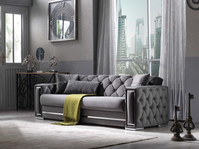 Bolivya 92.1" Wide Tufted Convertible Sofa