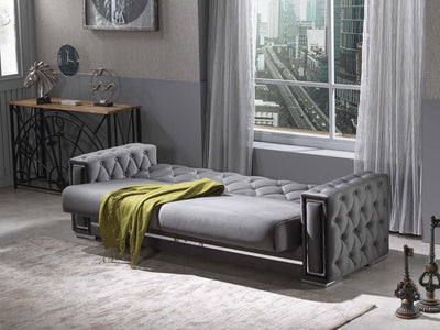 Bolivya 92.1" Wide Tufted Convertible Sofa