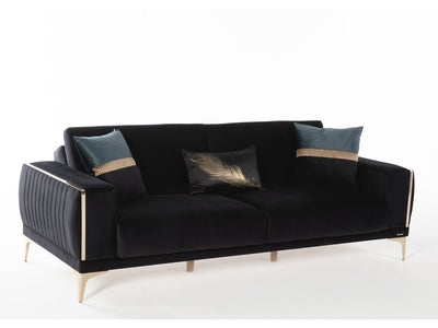 Carlino 90.5" Wide Square Arm Convertible Sofa