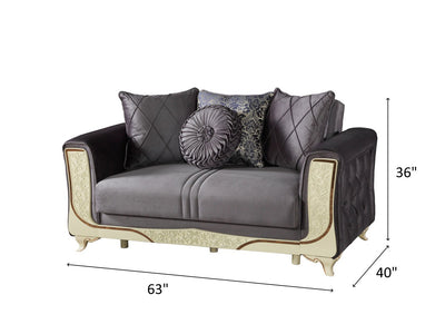 Carmenel 63" Wide Convertible Loveseat