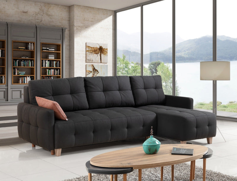 Cassa 94" Wide Convertible Square Arm Sectional