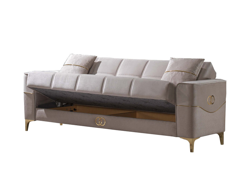 Clara 91" Wide Square Arm Convertible Sofa