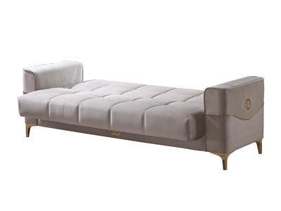 Clara 91" Wide Square Arm Convertible Sofa