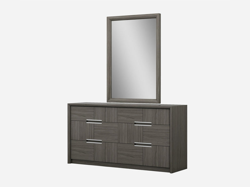 Copenhagen 63" Wide 3 Drawer Dresser With Mirror