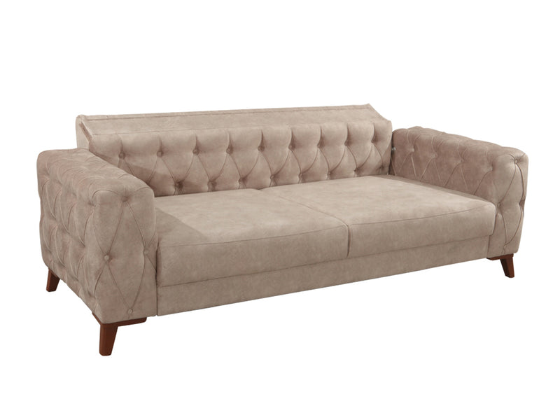 Joza 87" Wide Tufted Extendable Sofa