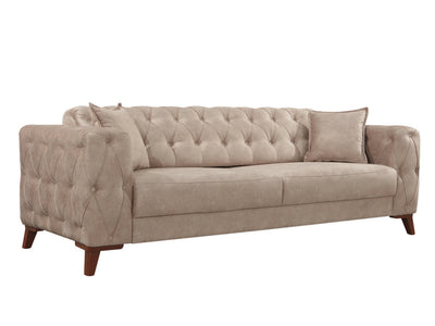 Joza 87" Wide Tufted Extendable Sofa