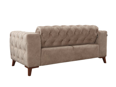 Joza 65" Wide Tufted Extendable Loveseat