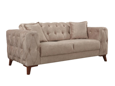 Joza 65" Wide Tufted Extendable Loveseat