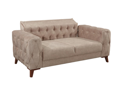 Joza 65" Wide Tufted Extendable Loveseat