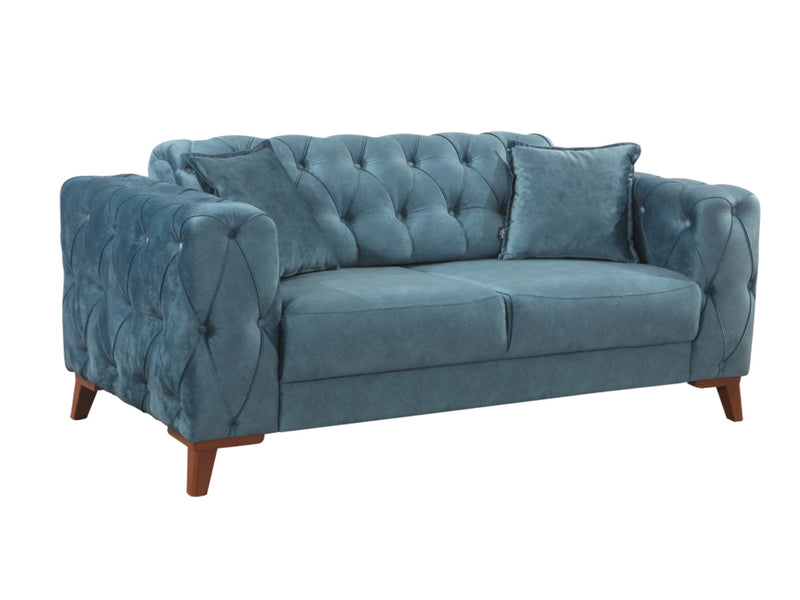 Joza 65" Wide Tufted Extendable Loveseat