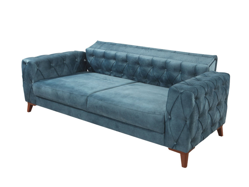 Joza 87" Wide Tufted Extendable Sofa