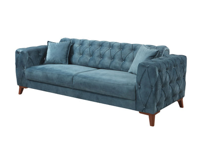 Joza 87" Wide Tufted Extendable Sofa