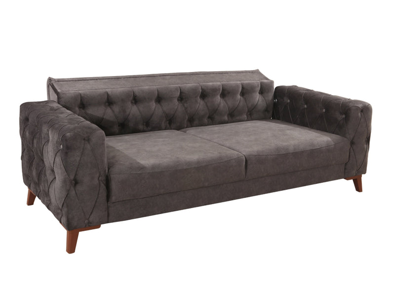 Joza 87" Wide Tufted Extendable Sofa