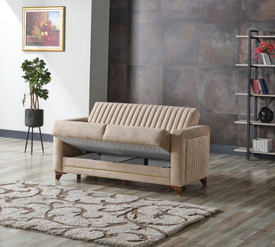 Line 62" Wide Convertible Square Arm Loveseat