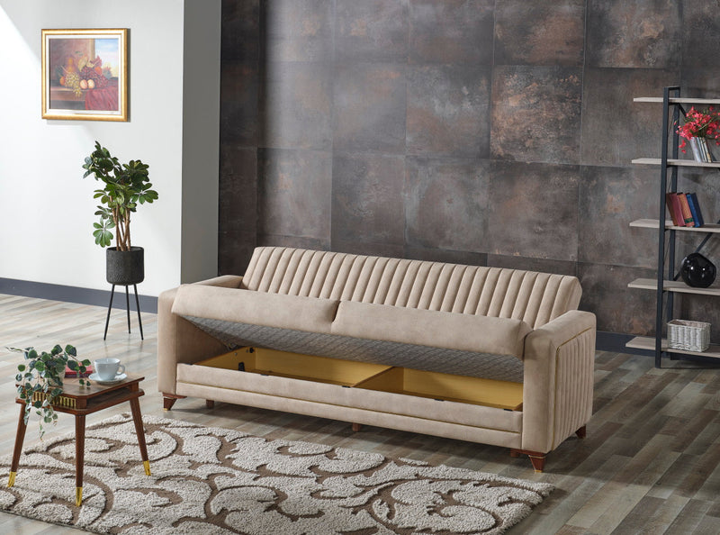 Line 87" Wide Convertible Square Arm Sofa