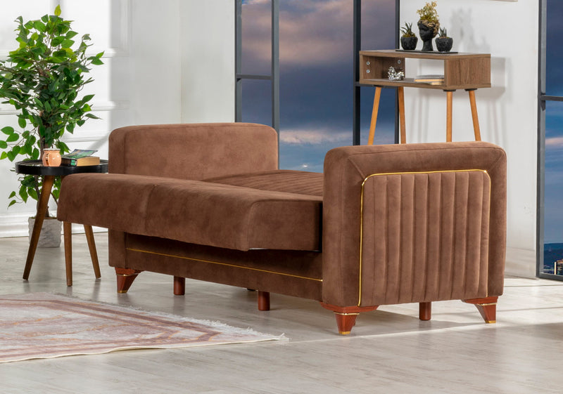 Line 62" Wide Convertible Square Arm Loveseat