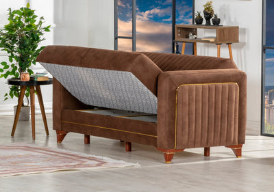 Line 62" Wide Convertible Square Arm Loveseat