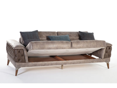 Loren 95" Wide Tufted Arm Convertible Sofa