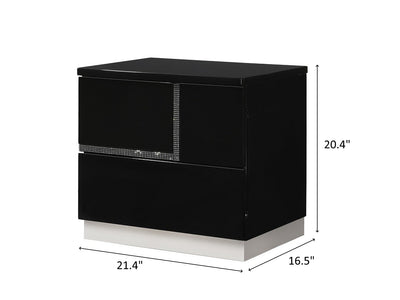 Lucca 20.4" Tall 2 Drawer Nightstand