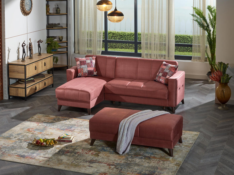 Midas 92.1" Wide Square Arm Convertible Sectional