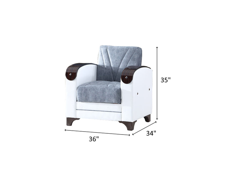 Senem 36" Wide Convertible Armchair