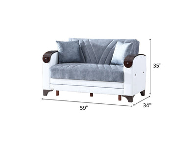 Senem 59" Wide Convertible Loveseat