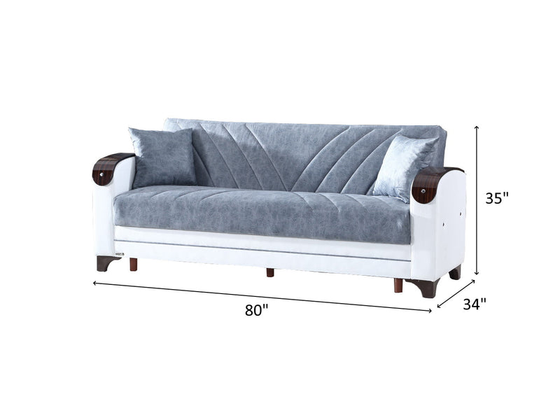 Senem 80" Wide Convertible Sofa